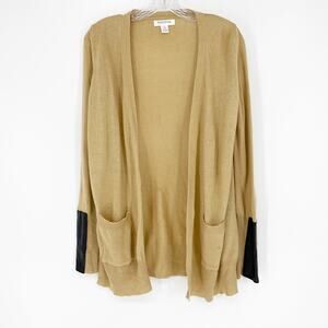 Motherhood Maternity Leather Open Cardigan Size Small